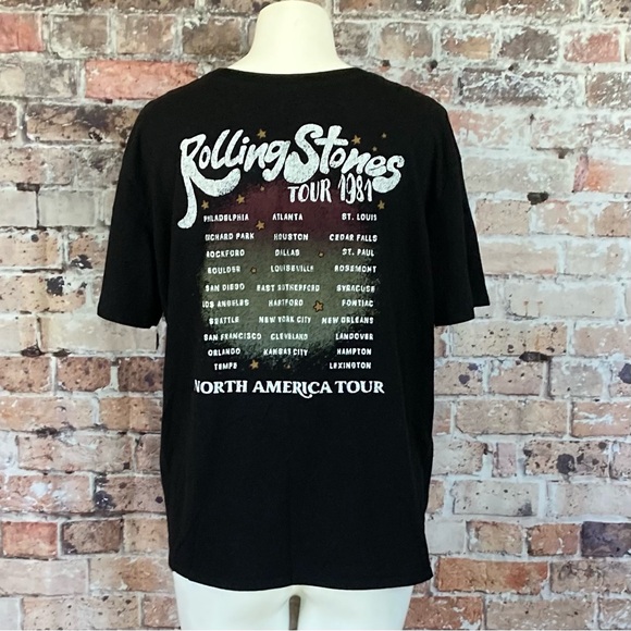 Rolling Stones North America Tour Tee Shirt Graphic Short Sleeve Sz Large(12-14) - Picture 4 of 7